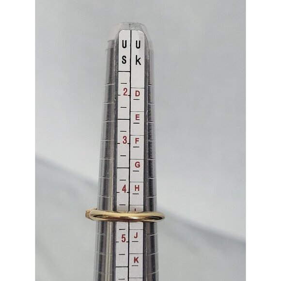 Vintage Avon Braided Rope Faux Pearl Ring Size 3.5-4.5 Gold Tone Pinky Knotted - Picture 9 of 9